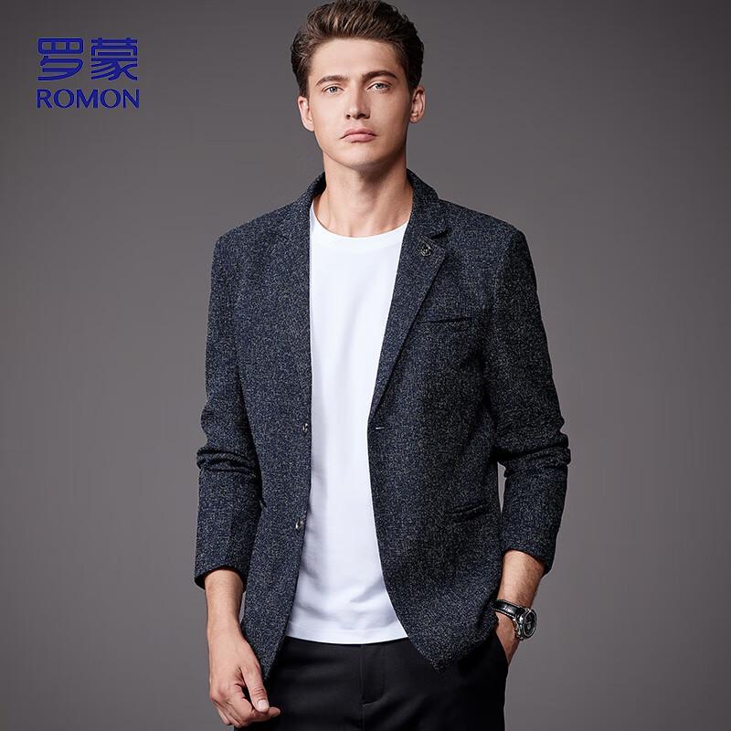 Romon Men's Business Casual Suit Jacket YT2058