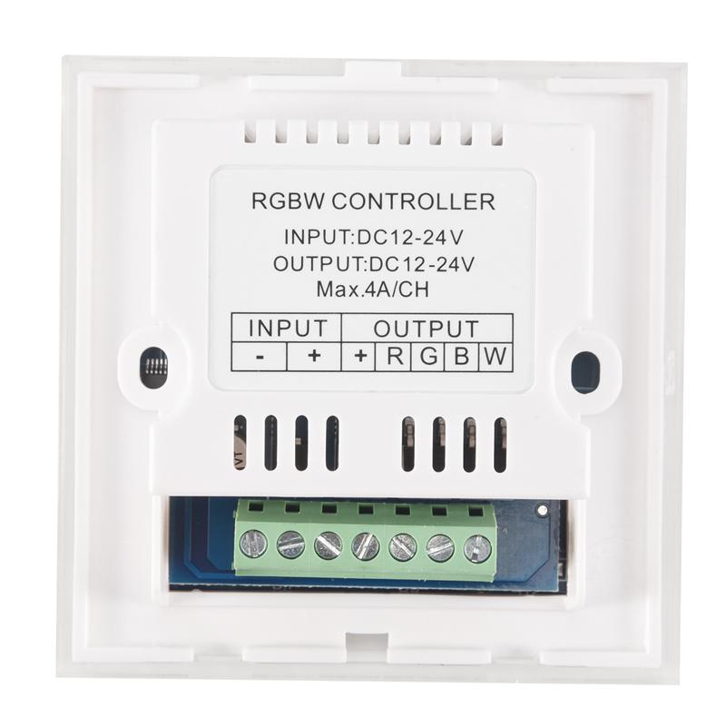 AD23-DC12V-24V RGB / RGBW Wall Mounted Touch Panel Controller Glass Panel Dimmer Switch Controller For LED Strips Lamp