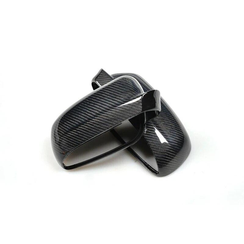 Carbon Fiber Pattern ABS Side Rear View Mirror Cover Replacement for Bora Golf 4 IV MK4 1998-2009
