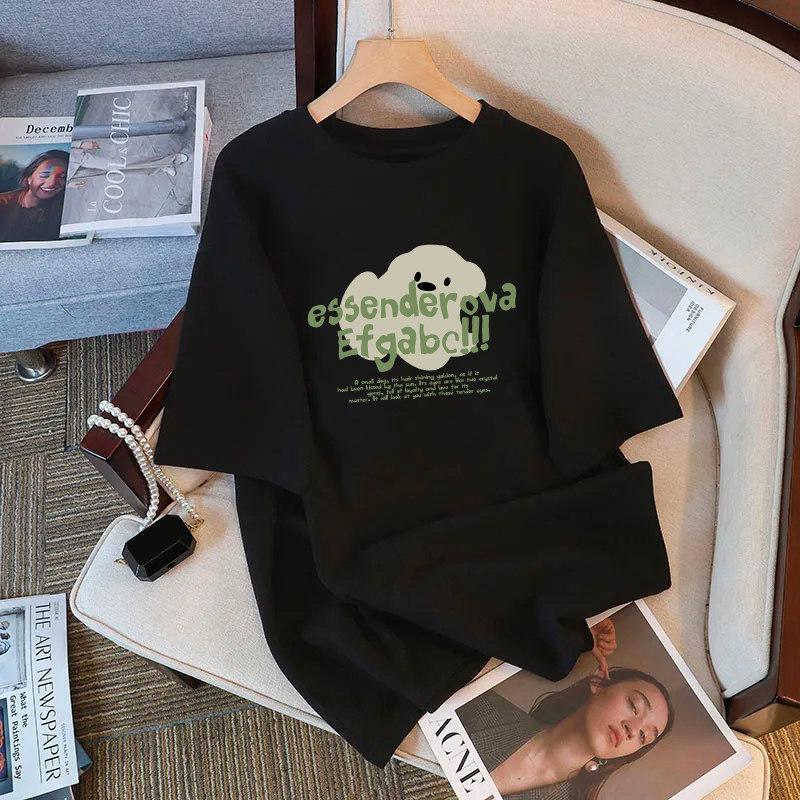 Women's Crew Neck Short Sleeve Graphic Tee Loose Fit Japanese Casual Cartoon Print T-Shirt
