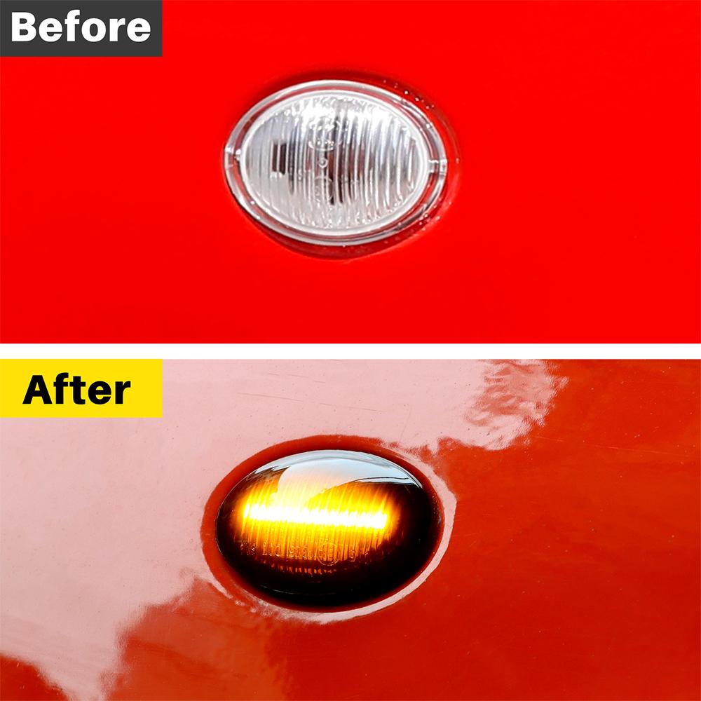 LED Turn Flowing Signal Light For Fiat 500 Abarth 595 695 2007-2025 For 500L 500C 2012-2025 Car Dynamic Side Marker Lamp