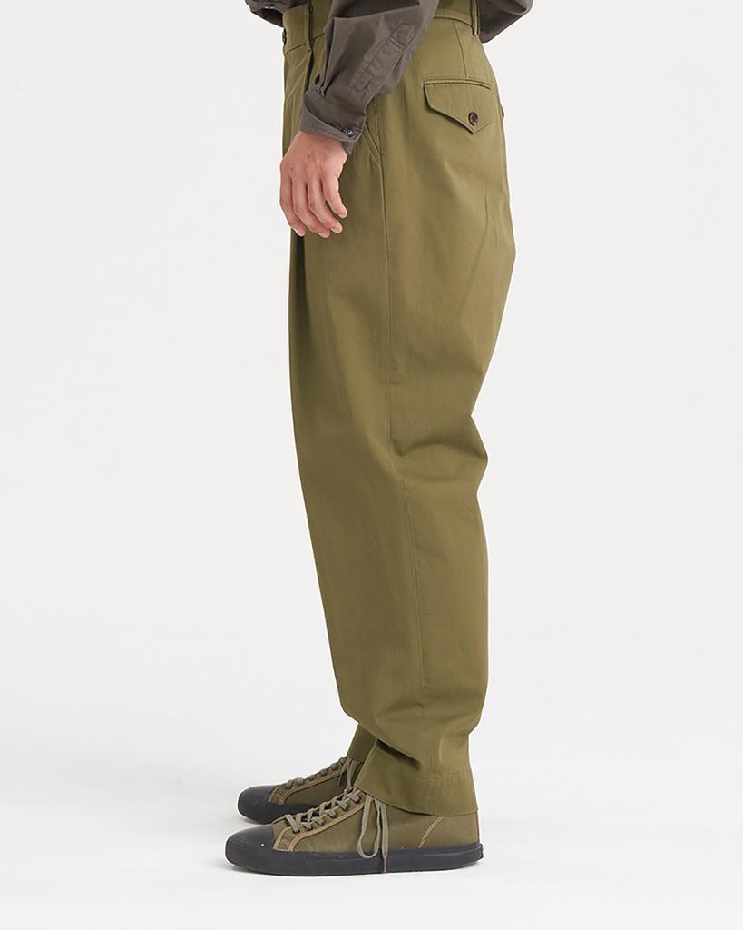 HISHANDER One Pleats Tapered Pants