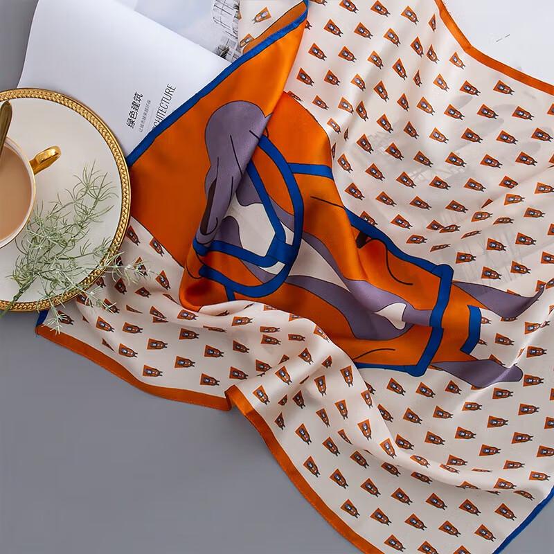 Hengyuanxiang 100% Maulbeerseide Quadratischer Schal