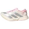 Adizero Adios Pro 4 Tecido Confortável Tênis de Corrida para Maratona Feminino Branco Prata Rosa JQ4446