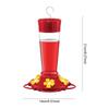 Plastic Hummingbird Feeder with Hook Wild Bird Feeder Large Capacity Outdoor Feeding Tray for Indoor Backyard Patio Decor