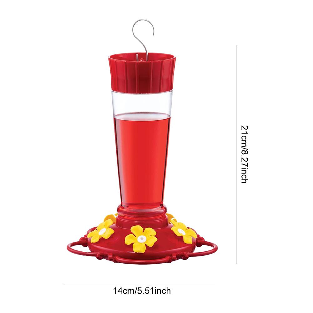 Plastic Hummingbird Feeder with Hook Wild Bird Feeder Large Capacity Outdoor Feeding Tray for Indoor Backyard Patio Decor