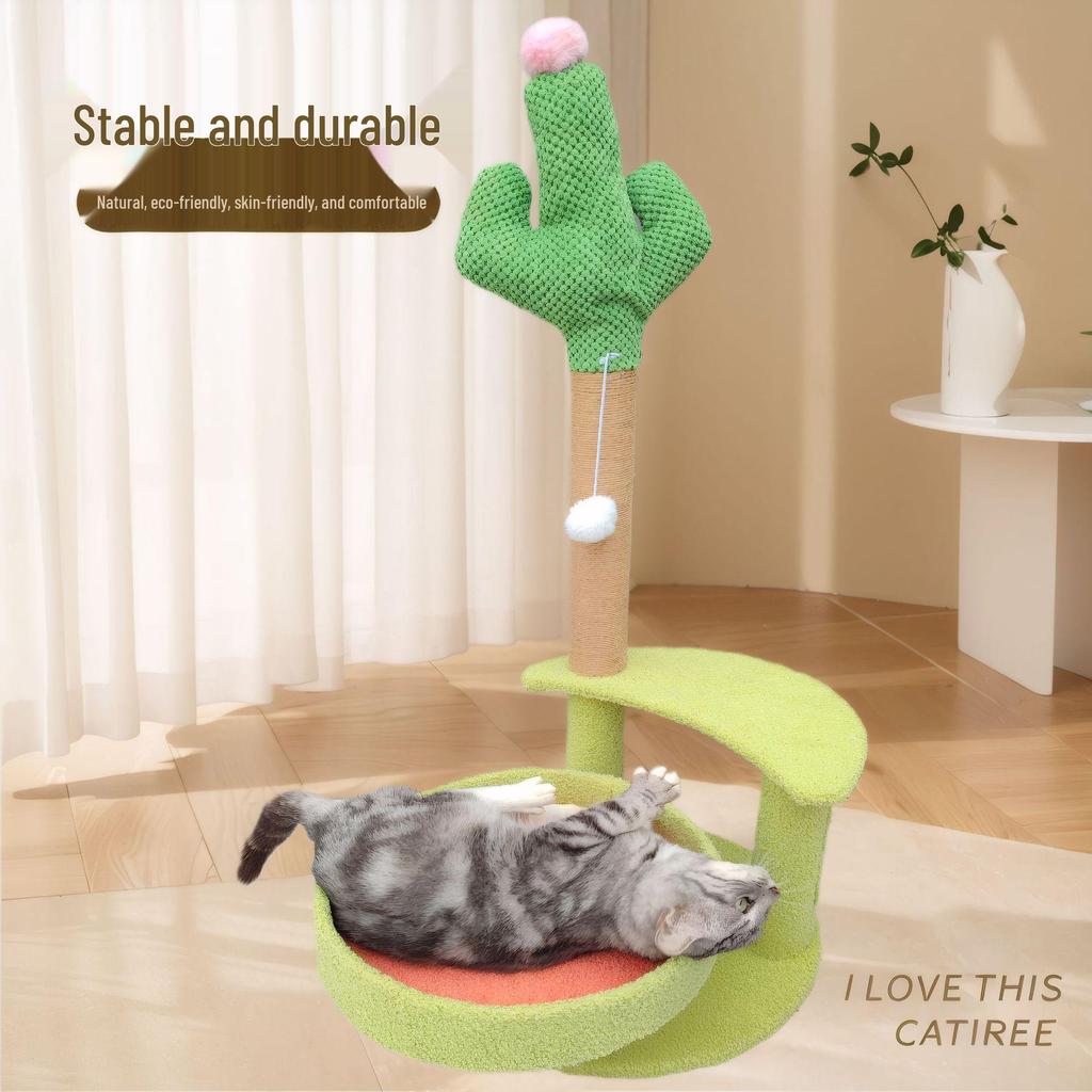 Cat Climbing Column: Universal Four Seasons Jump Platform & Scratching Post with Nest Frame