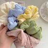 1/5pcs Pastel Fluffy Scrunchie Soft Ruffled Design Perfect Daily Casual Hairstyling Hair Accessory Casual Styling Comfortable