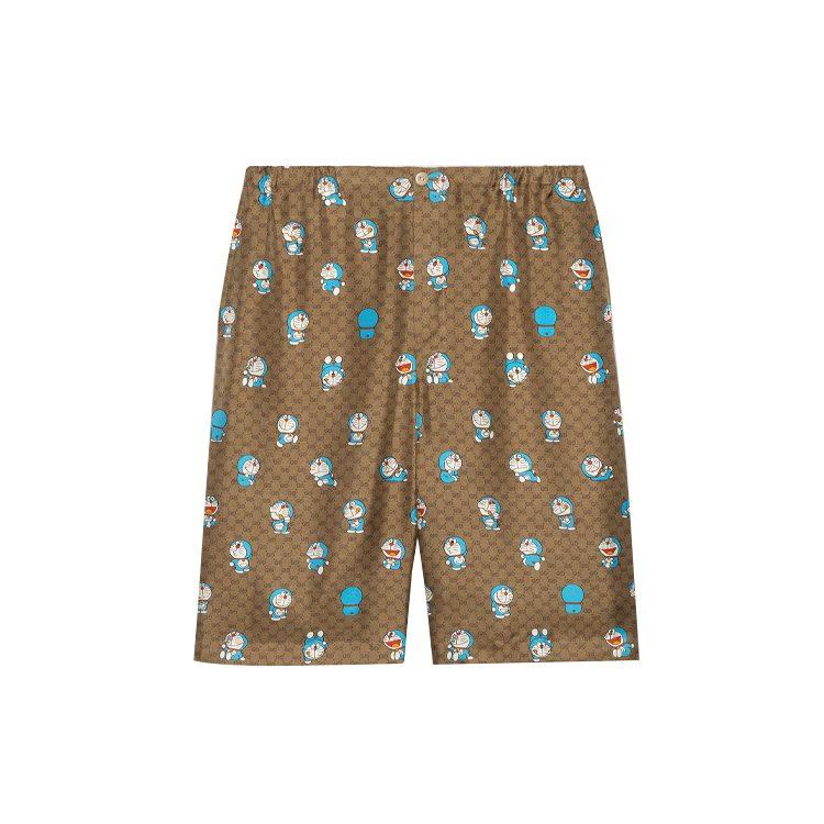 GUCCI x Doraemon SS21 Casual Shorts Men's Brown 649062-ZAGSH-2165
