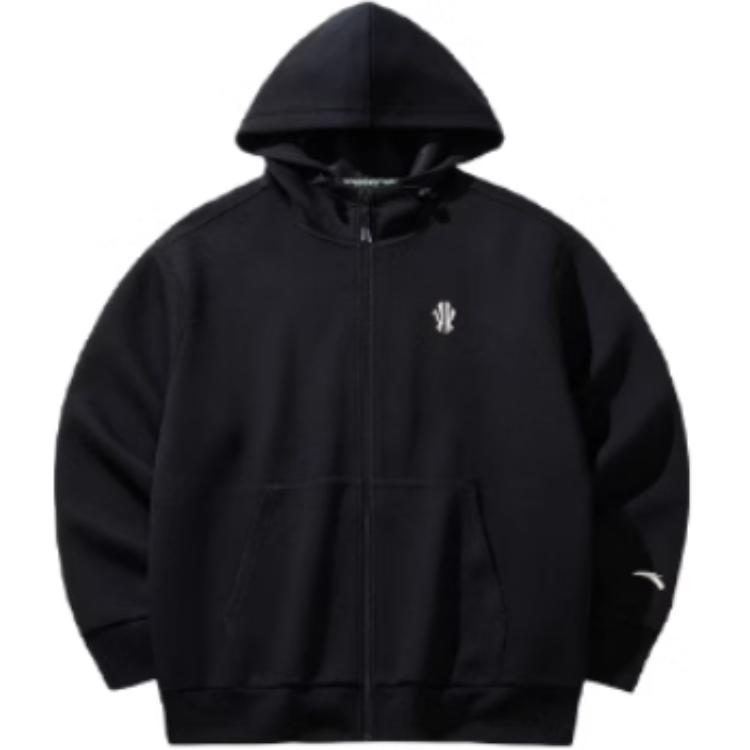 ANTA Men s Kyrie Irving Series Full-Zip Hooded Sweatshirt Black 172441715S-2 M