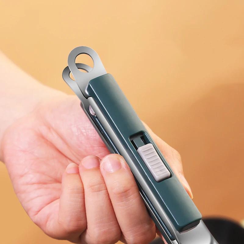 Food Tongs 304 Stainless Steel Grill Tong Meat Cooking Utensils Kitchen Accessories Camping Supplies Item Non-slip Barbecue Clip
