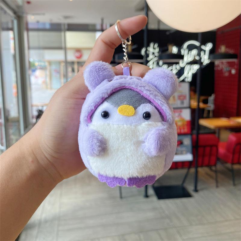 

Очаровательный плюшевый кулон-пингвин: Аксессуар для рюкзака в мультяшном стиле With Bead Chain