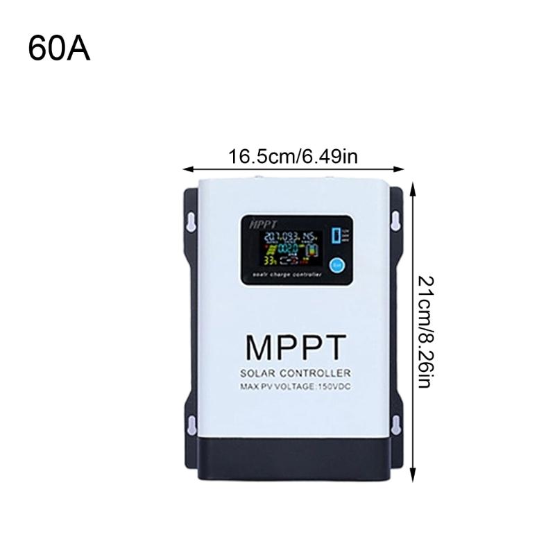 MPPT Solar Panel Charge Regulator 30A/60A Auto Solar Charge Battery Regulator for Electronic Device Easy to Use