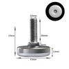 Stainless Steel Adjustable Furniture Feet Nylon Base Levelers, for Sofa, Table, Chair, Cabinet, Workbench of Leveling Feet
