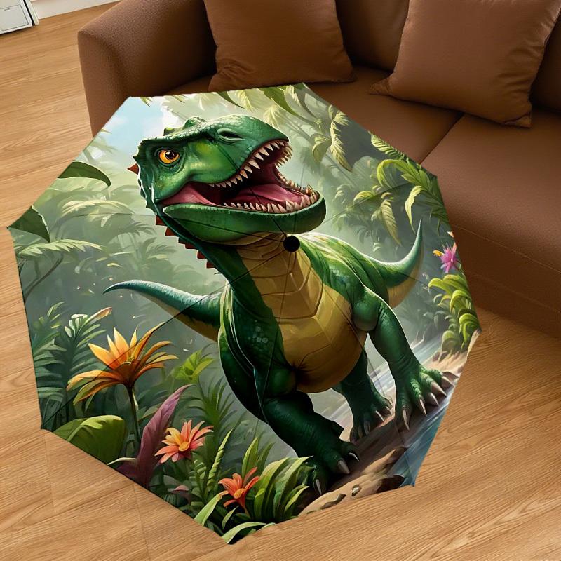 1PC Dinosaur Jungle Umbrella-8-Rib Reinforced Portable Folding Travel Suitable for All Seasons Outdoor Daily Use  -J0342