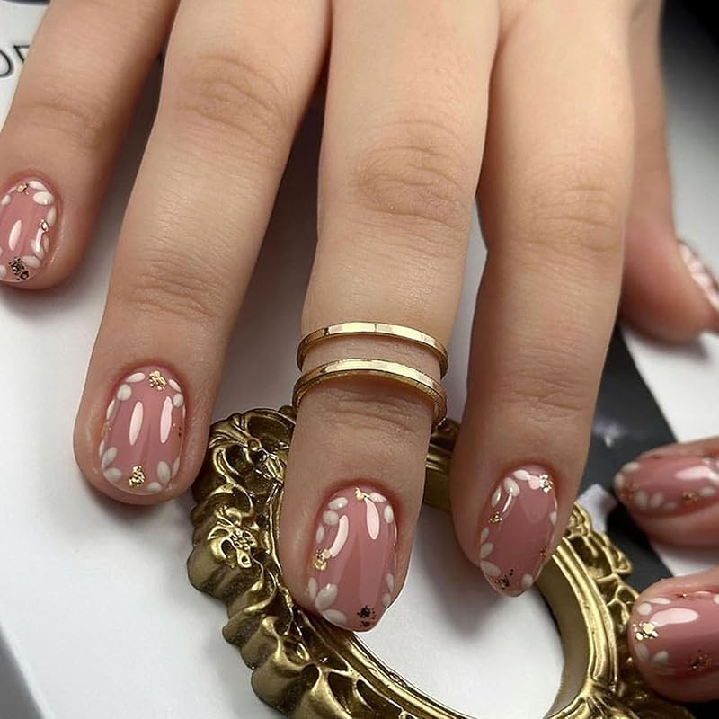 Independence Press on Nails Set Short Glossy Glitter American Eagle False Nails Five-Pointed Star Design Square Stars Full Cover Press On Patriotic Almond Flower