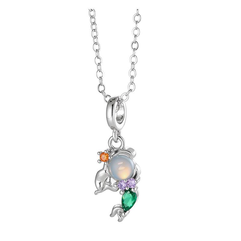 

Henson Elegant Zircon Mermaid Princess Necklace