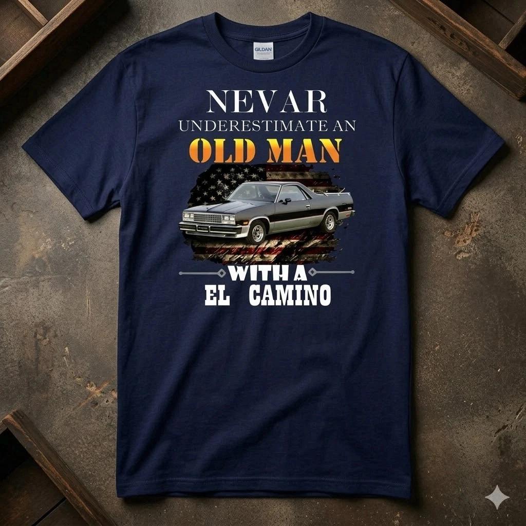 1978-87 Chevy El Camino T-Shirt Vintage Auto Gift Tee XXL