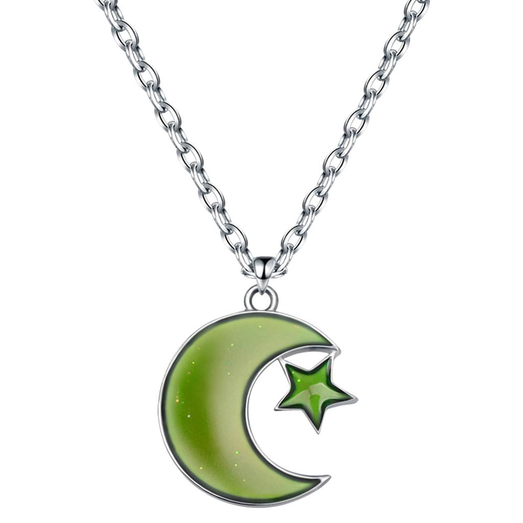 Mood Necklace Temperature Sensing Unique Jewelry Gifts Color Changing Pendant for Girls