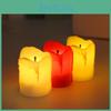 Simulation Christmas Led Decorations Teardrop Electronic Candle Window Tabletop Illuminated Decorative Lights