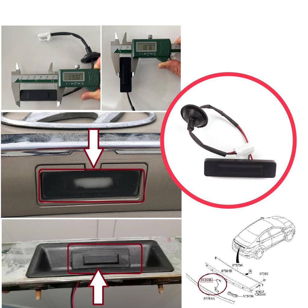 BDP1453 Tlačítko otevírání zadních dveří pro Hyundai Accent MK4 Solaris Verna i30 Kia Rio MK3 Pride Ceed Picanto 2011-2017