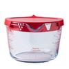 Synergy Trading Pyrex Measuring Cup with Lid and Handle, Heat-Resistant, 1.0L, Red