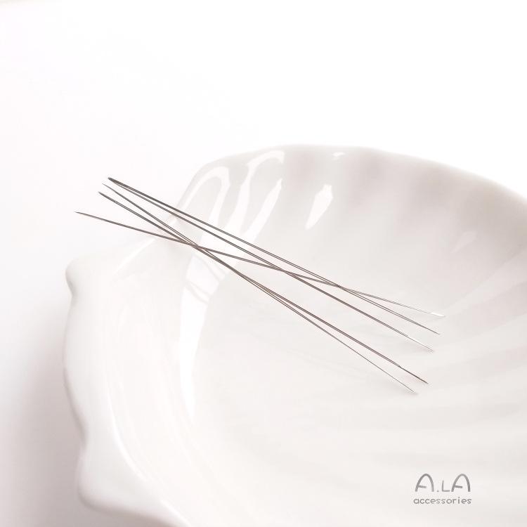 Handmade Twisted Beading Needle & Fine Stainless Steel Wire for DIY Bracelets, Necklaces, Earrings