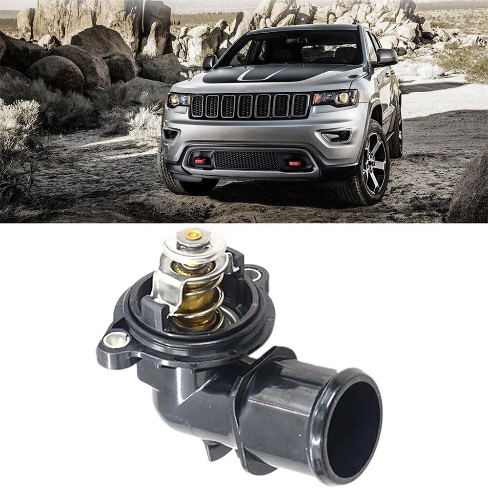 1x Black Thermostat Housing For Jeep Grand Cherokee Ram 1500 2014-18 68253514AA