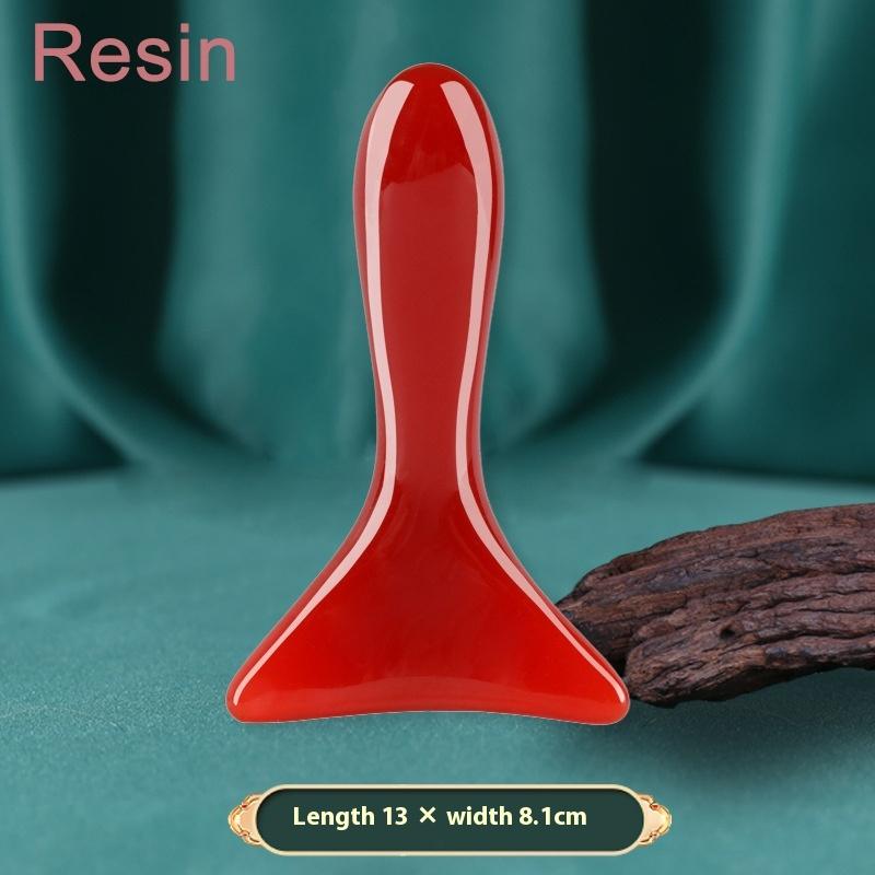 4-in-1 Scalp Massage Comb Meridian Resin Head Massager Unblocking Face Nose Massage Tool for Relaxation And Acupressure