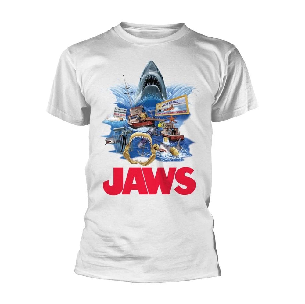 Jaws Retro Official Mens Unisex T-Shirt S