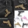 Breloc Forma Pistol Tactică pentru Bărbați Mini Decorațiuni Portabile Breloc G45 Detașabil Inel Breloc Jucării Model Realist Cadou