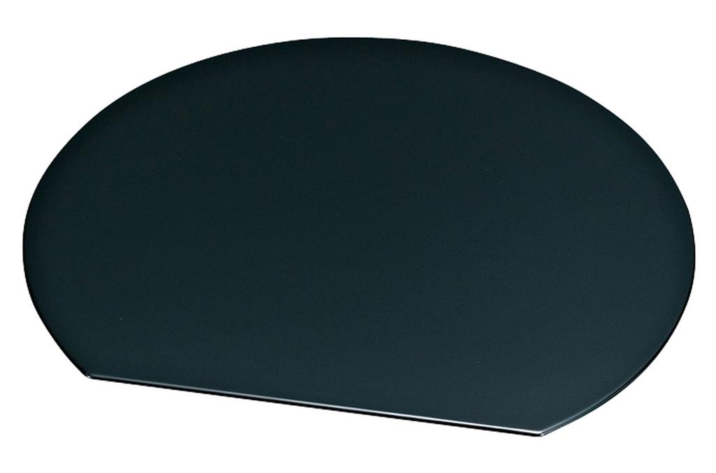 Yamanaka Lacquered Half Moon Plate Black 12.0mm M12923-6