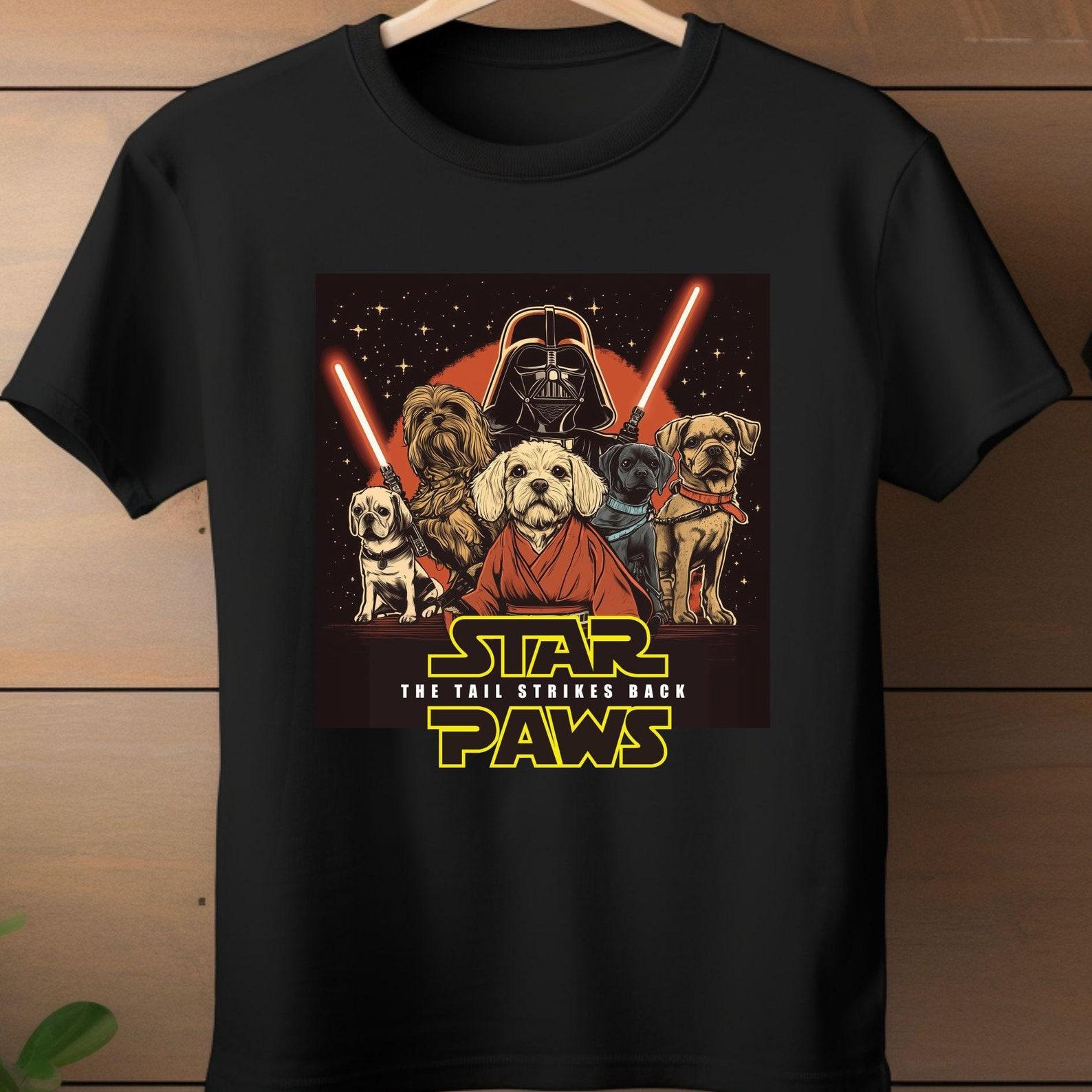 Star Paws Sci-Fi Dog T-Shirt: Funny Puppy Lover Gift M