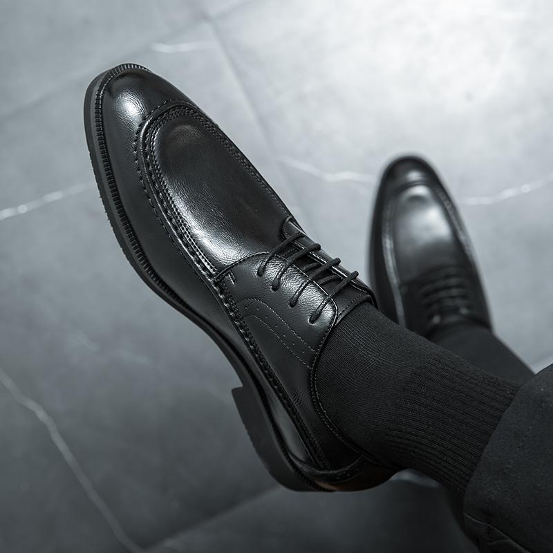 Fashion Luxury Designer Fashion New Men's Black Brown Formal Lace Up Oxfords Shoes Male Wedding Dress Prom Homecoming Zapatos Hombre