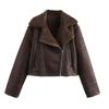 Kaslead New Arrival Women's Clothing Fashion Style Stylish Simple and Versatile Double-Sided Short Jacket 8741270