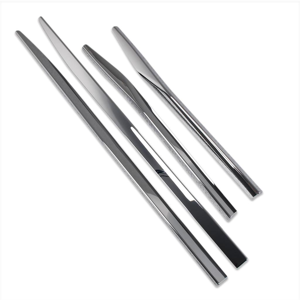 RUIQ Side Door Protector Moulds for the Nissan New Serena C28 Designed Specifically for the Nissan Chrome-plated Under-Sill Series. Serena.