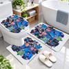 3Pcs Flannel Toilet Mat Set Luke Littler Bathroom Rug Bath Carpet Non Slip Home Decor
