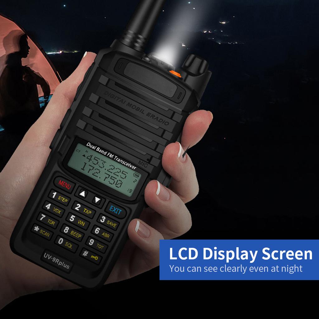 Portable Radio Dual Band Handheld Radio FM Transceiver IP67 Water Resistant