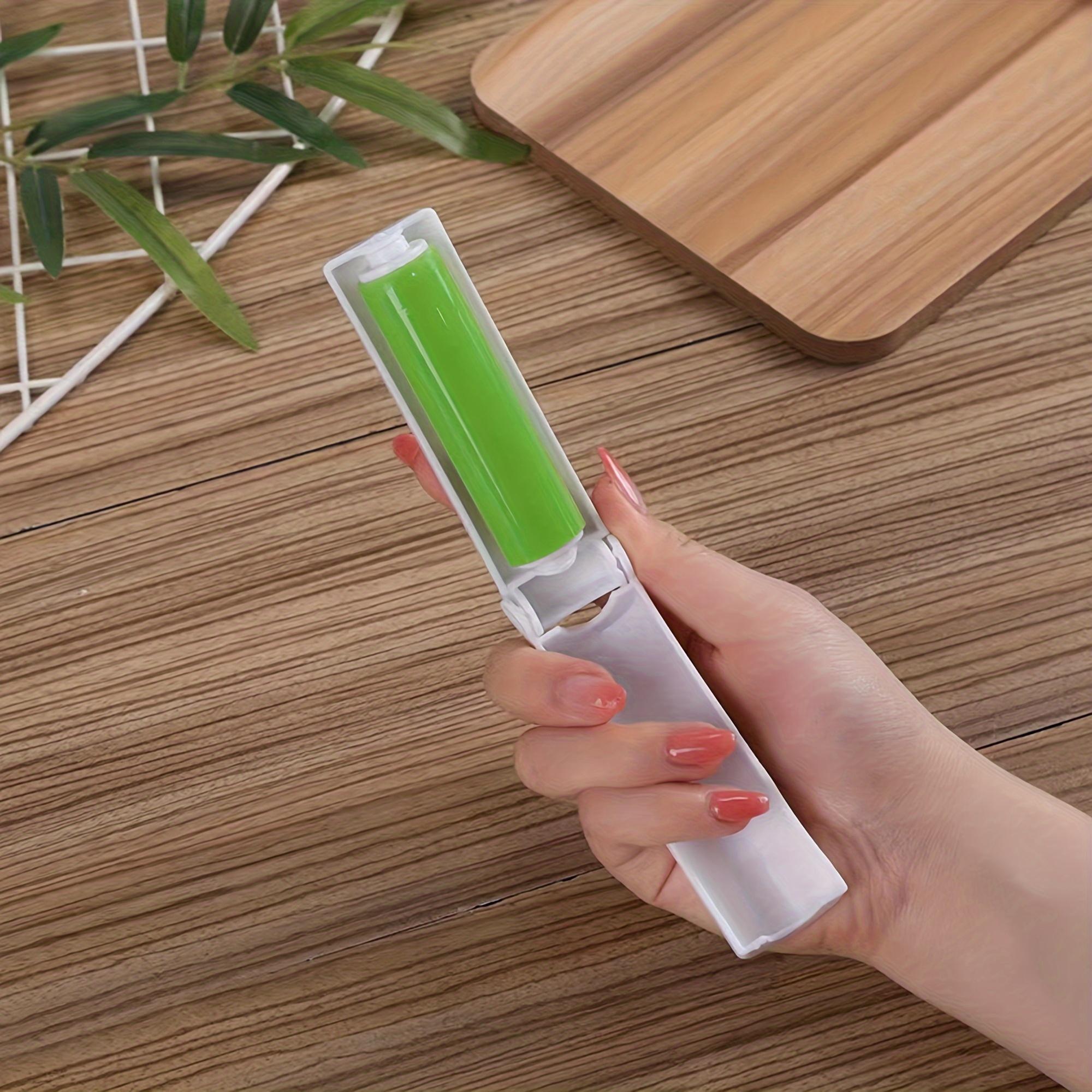 

1 шт., багаторазовий валик для ворсу, липкий валик для ворсу, який можна мити, портативний складаний валик для ворсу, валик для видалення шерсті домашніх тварин, портативний засіб для видалення ворсу зелений