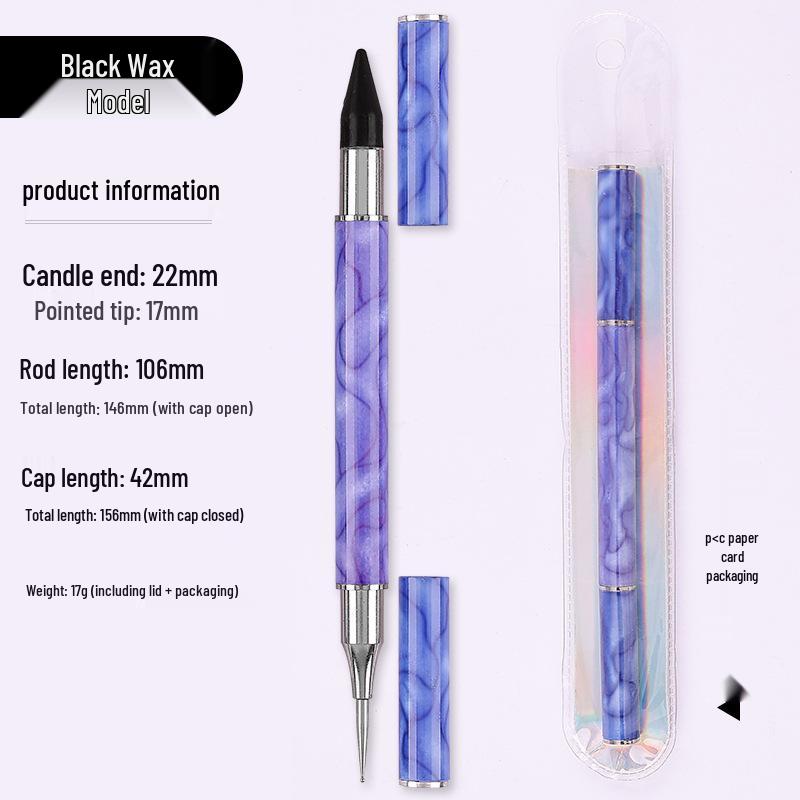 Dual-Ended Rhinestone Wax Pencil for Nail Art