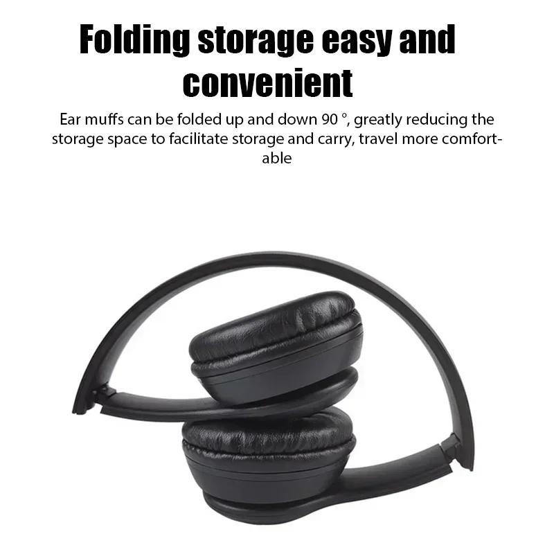 P47 Wireless Bluetooth Headphone With Mic Noise Cancelling Headsets Stereo Sound Earphones Sports Gaming Headphones Supports PC