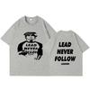 Rapper Chief Keef Lead Never Follow Leaders T Shirt Unisex Women Hip Hop Vintage Tshirt  Cotton Casual Soft Oversized Tshirts