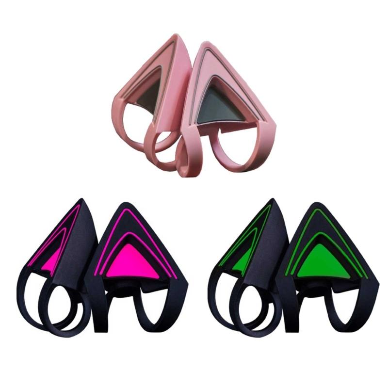 Silicone Cat Kitty Ears Lovely Attachable Accessory for Kraken V2 special/Kraken 2019/ Kraken TE /7.1 V2 Headphone