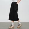 Elva' Island Women's High-Waist A-Line Slit Midi Skirt