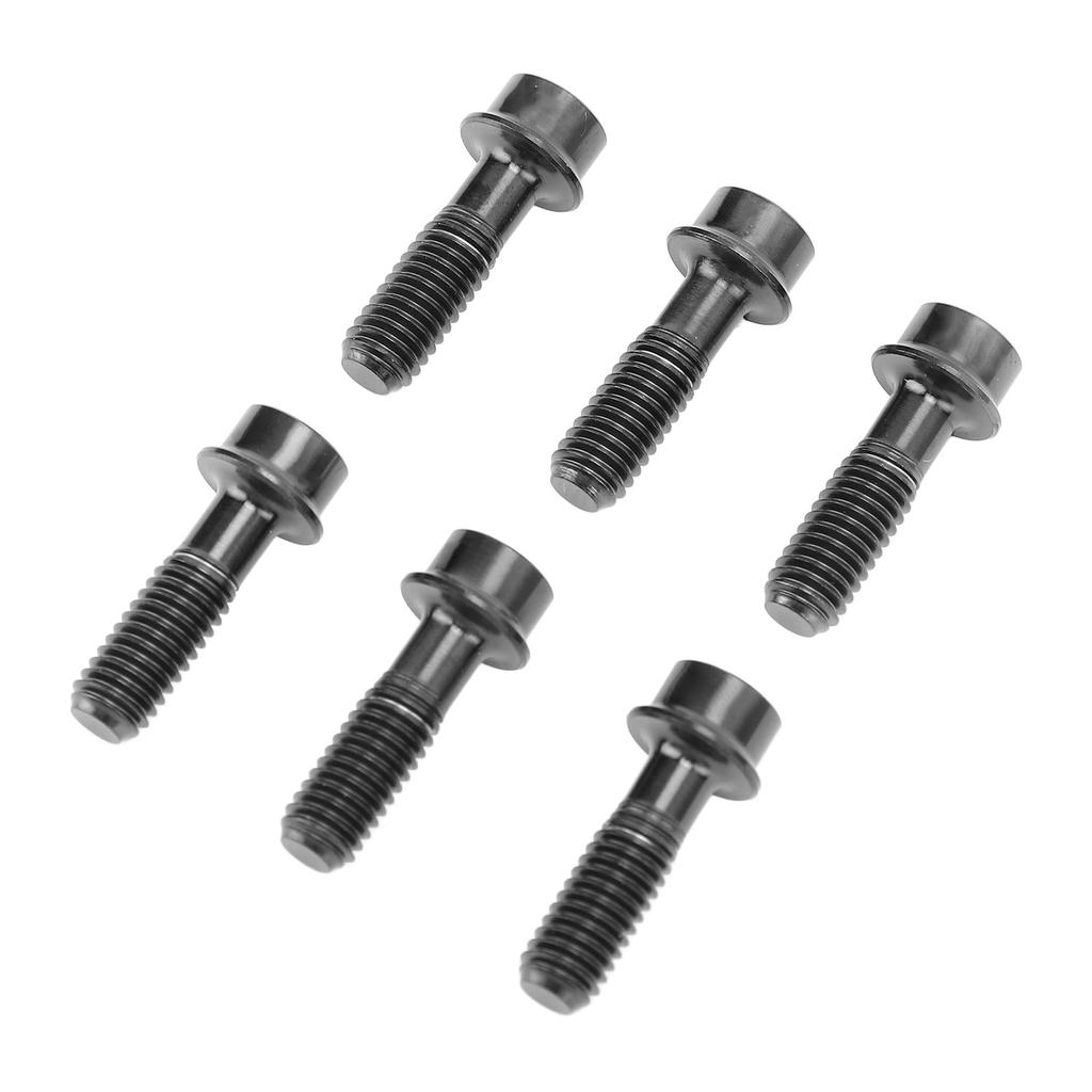 6PCS Bicycle Stem Bolt M5 X 16mm Titanium Alloy Waterproof Rustproof Handlebar Stem Bolts Screw for