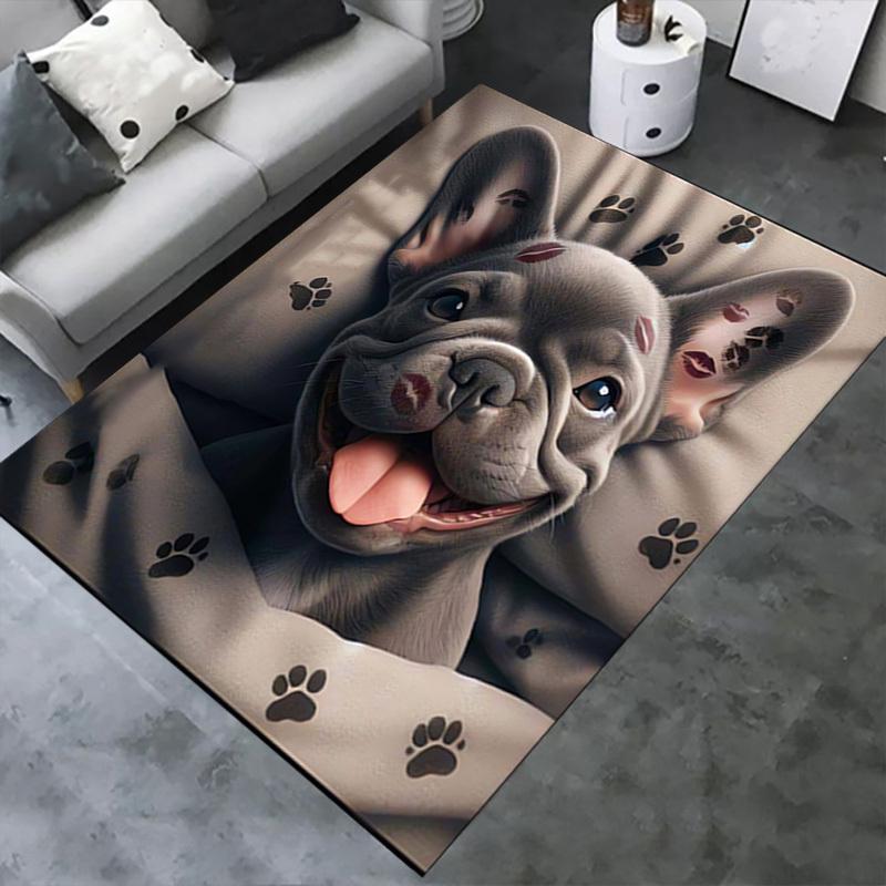 Mops Büro Teppich Weich Polyester Eingangsteppich Waschbar Rutschfest Maschinenwaschbar Innen Teppich Li