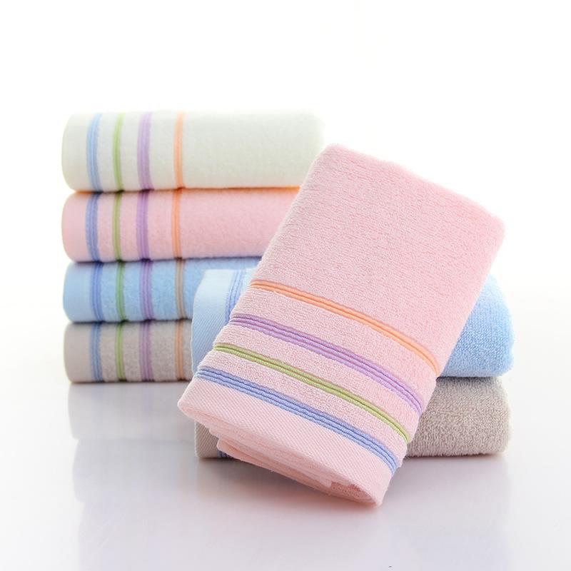 95g All-Cotton Adult Face Towel - Thickened for Home & Daily Use 34x74 cm жёлтый