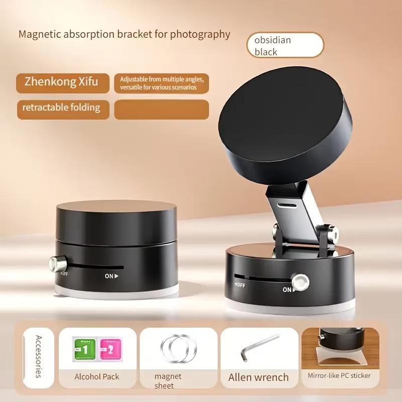 Universal Magnetic Phone Holder With Strong Suction Cup 1.5KG Adsorption 18-65 KPa 360° Rotation Car Dashboard Holder For Phone