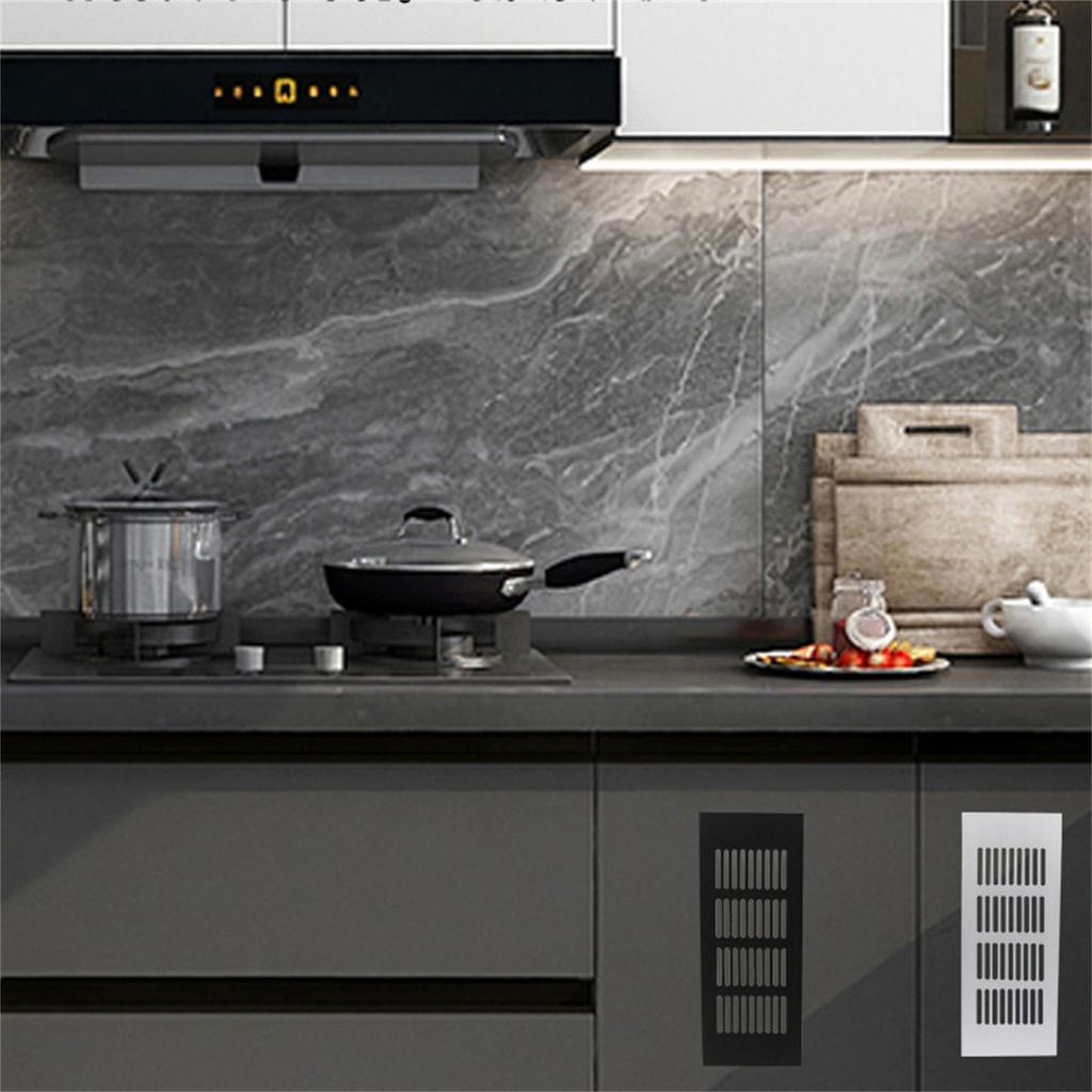 Wide Vent Perforated Sheet Aluminum Alloys Air Vent Cover Ventilations Grilles Rectangles Metal Louvered Grills Cover