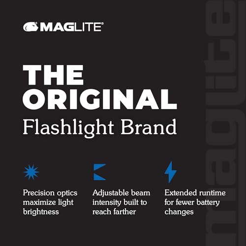 MAG-LITE Mini Mag 3W LED Light, 2 AA Battery, Red, SP2203H
